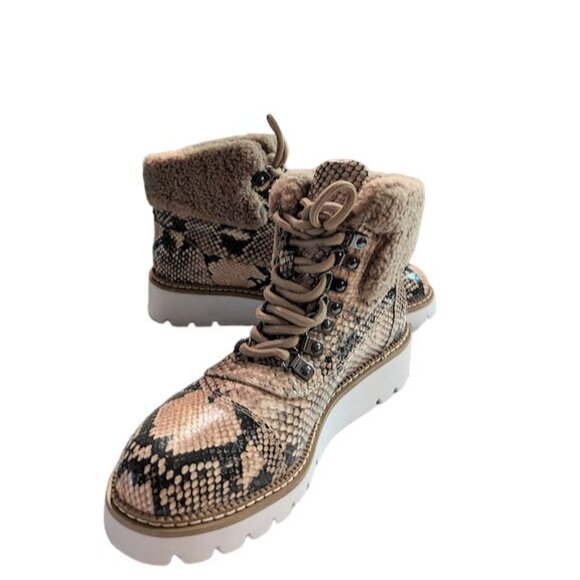 Aerosoles Alden Leather Snake Print Wedge Heel Ankle Booties Size 6.5 NWOB - Picture 10 of 10